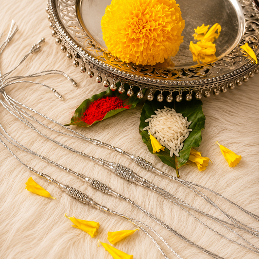 Silver Thread Rakhi