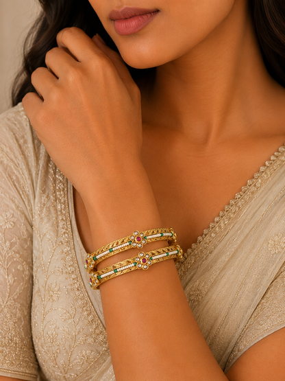 Aaradhya Polki Bangles