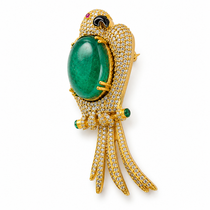 Emerald Majesty Brooch