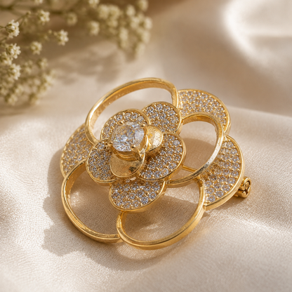 Camellia Bloom Brooch