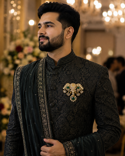 Royal Gajraj Brooch