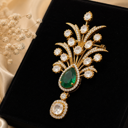 Emerald Garden Brooch