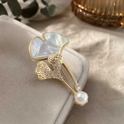 Iridescent Pearl Brooch