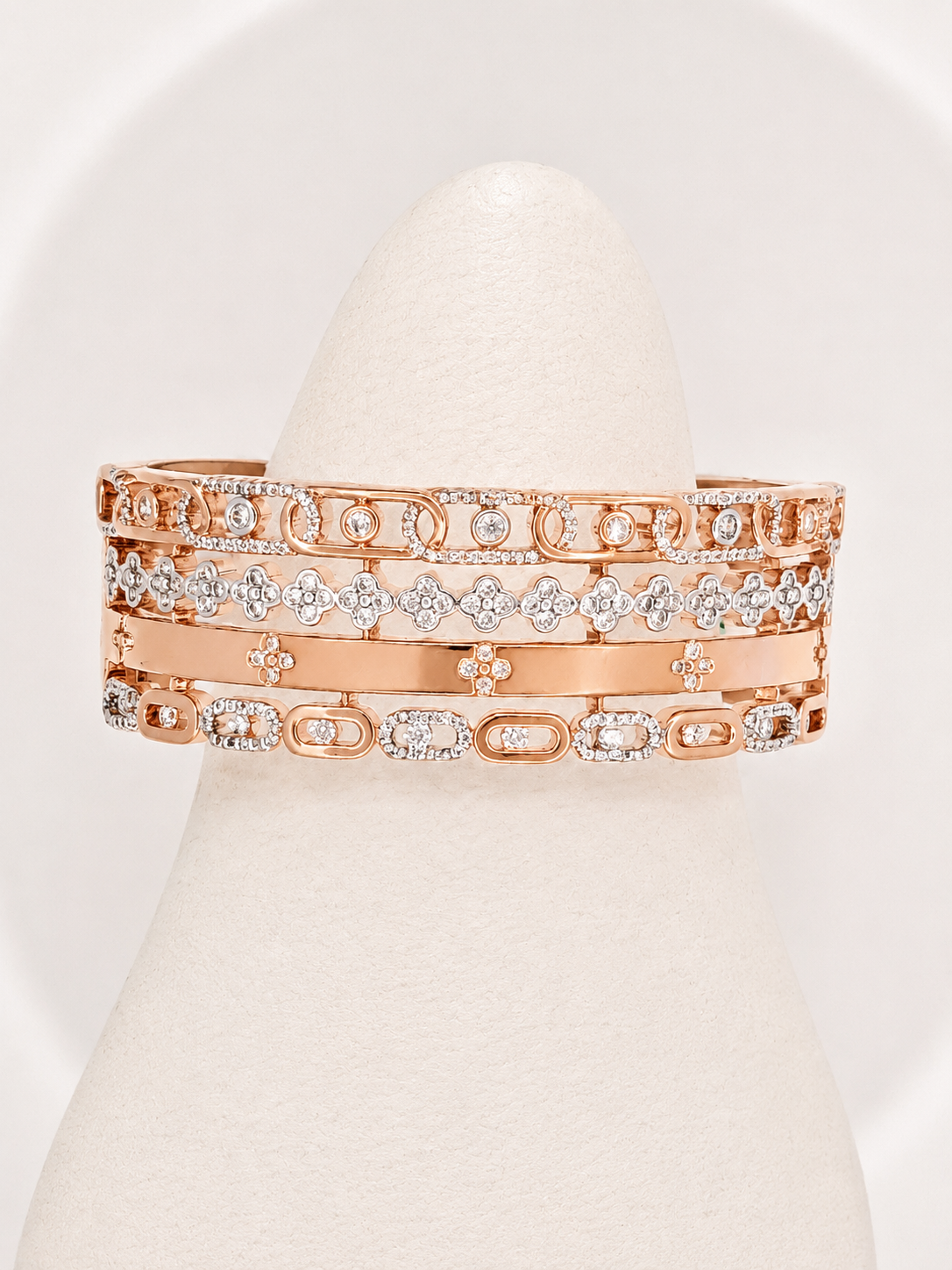 rose gold pre layered bracelet
