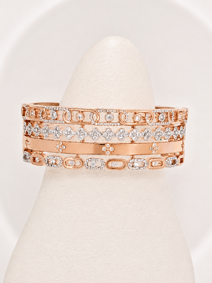 rose gold pre layered bracelet

