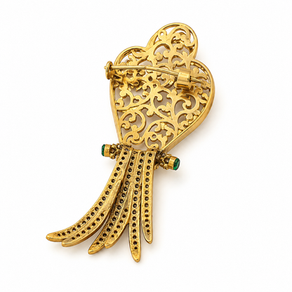 Emerald Majesty Brooch