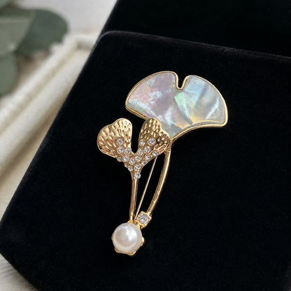 Iridescent Pearl Brooch