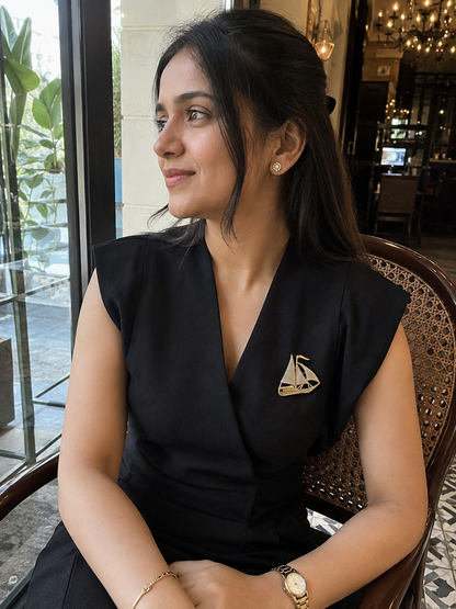 Golden Voyage Brooch