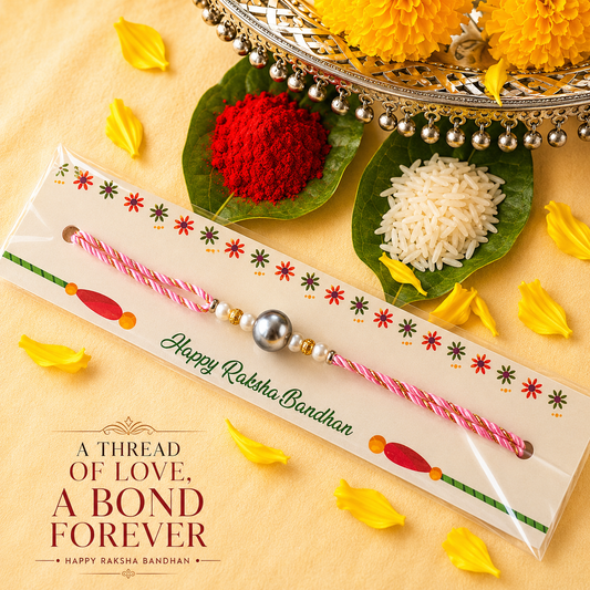 Grey Pearl Rakhi