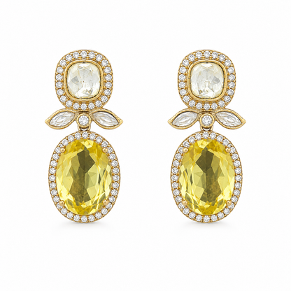 Solenne Citrine Earrings