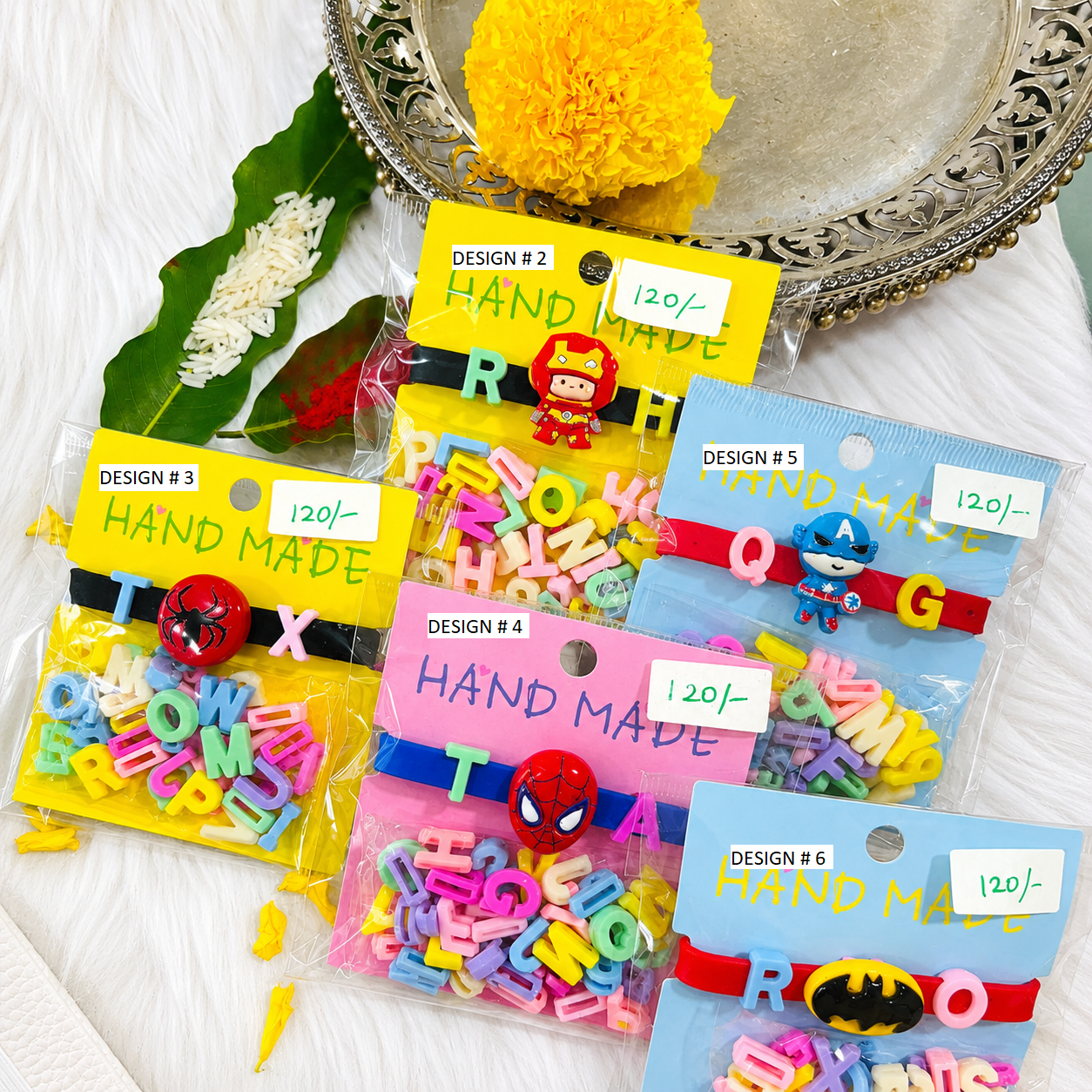 Handmade Alphabet Rakhi