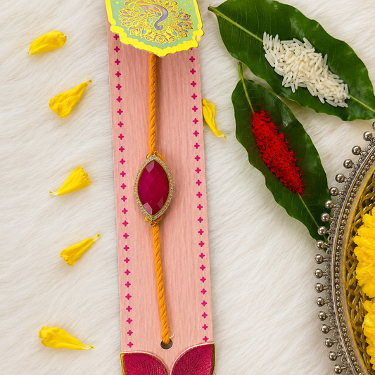Rombus Red Rakhi