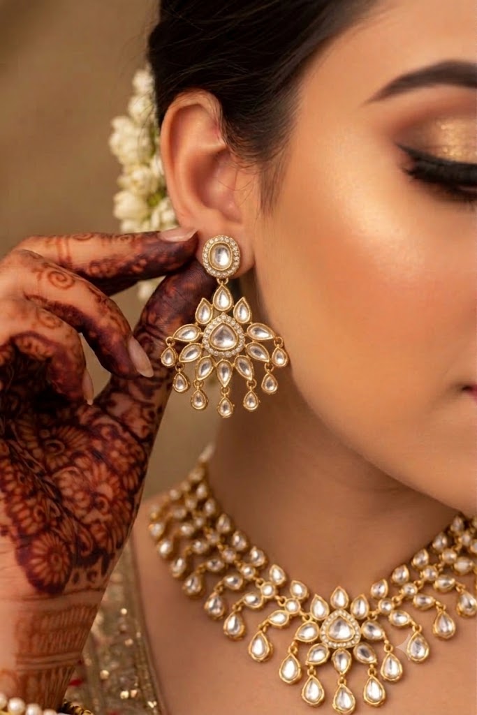 Kundan Statement Necklace Set