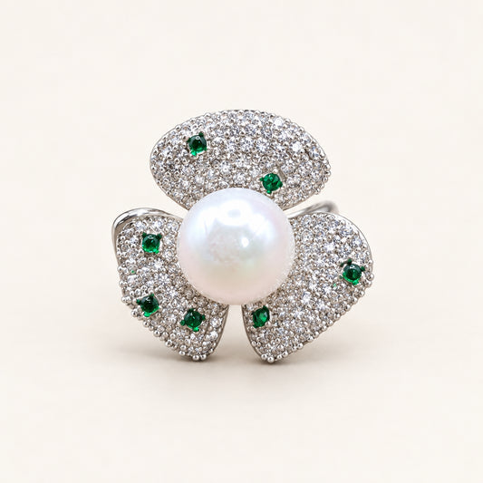 Pearl Petal Ring by PRISTYN Jewels, product detail