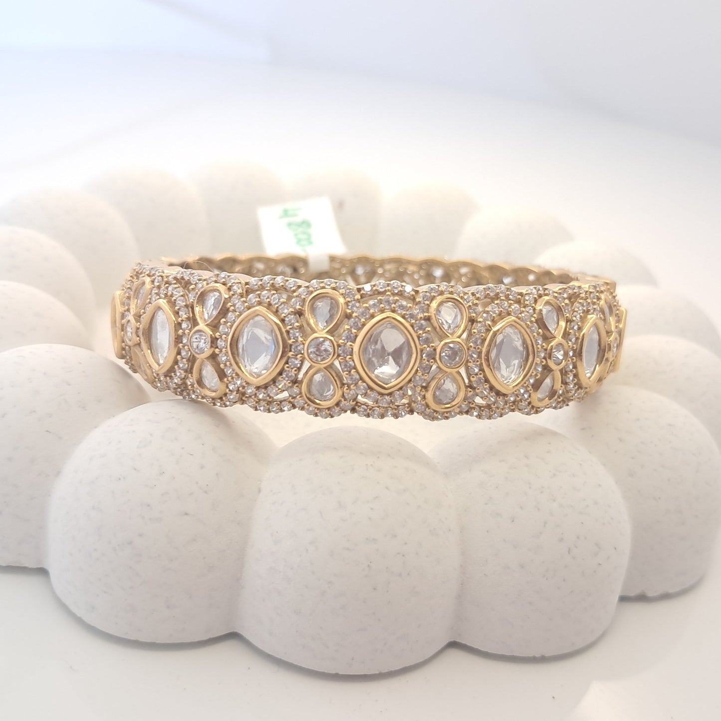 Polki Shambhavi Moissanite Kada