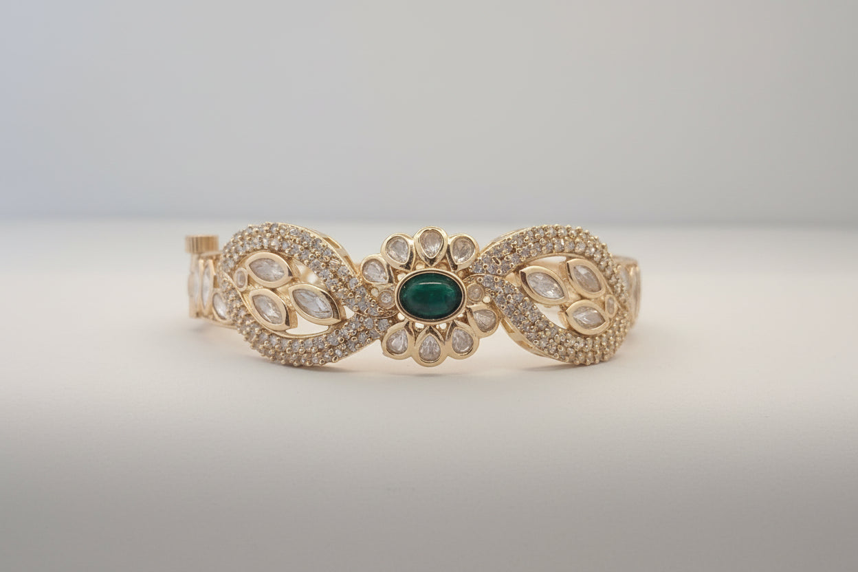 Emerald Floral Kada