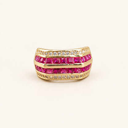 Raspberry Channel Ring by PRISTYN Jewels, product detail