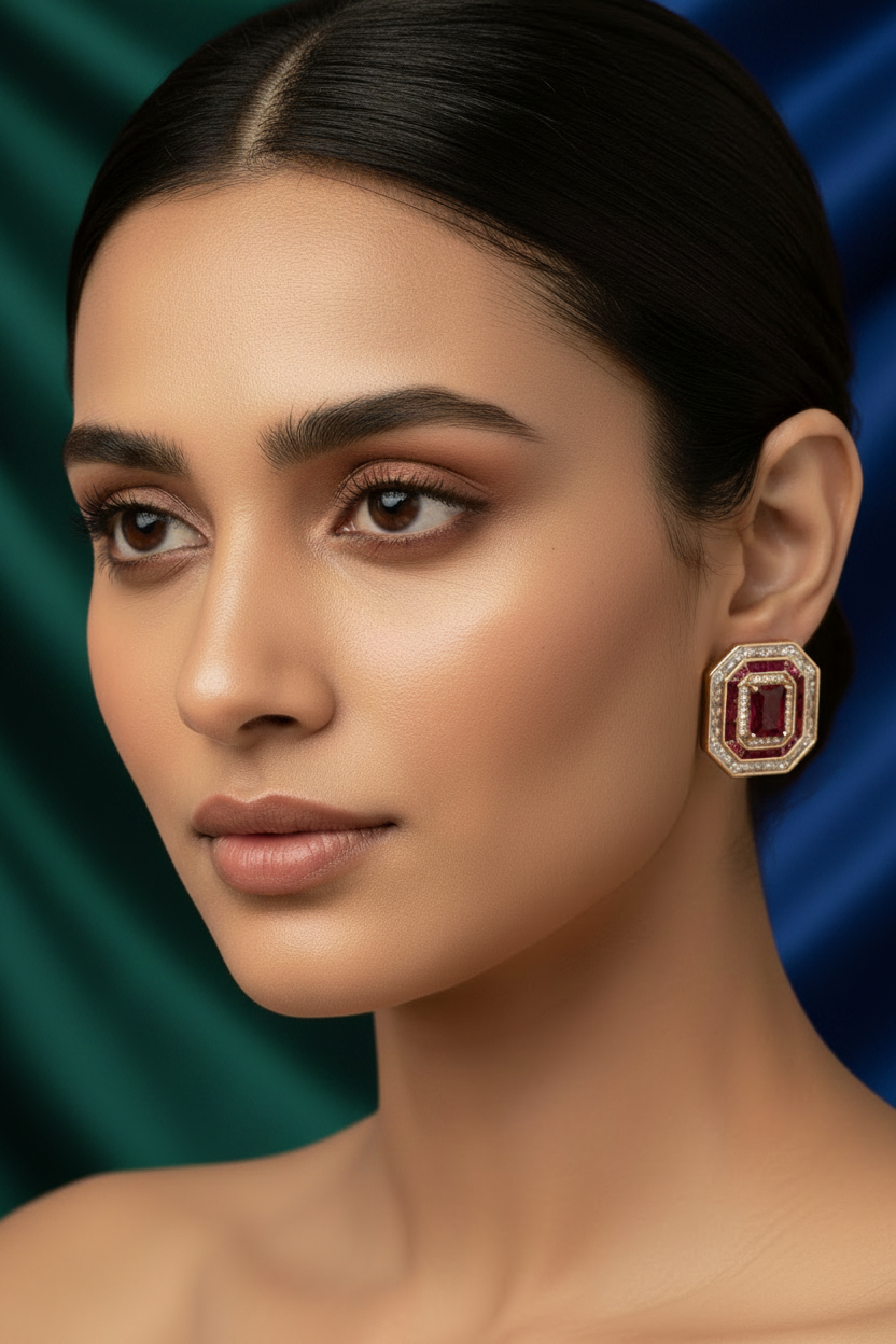 Ruby Royale Earrings