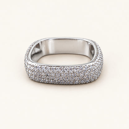 Silver Square Ring by PRISTYN Jewels, product detail