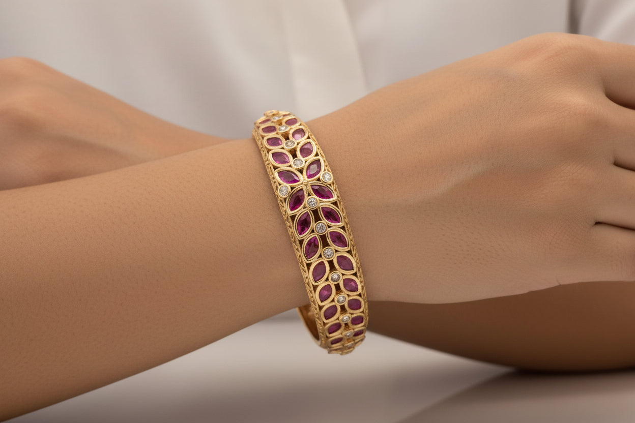 Ruby Leaf Kada